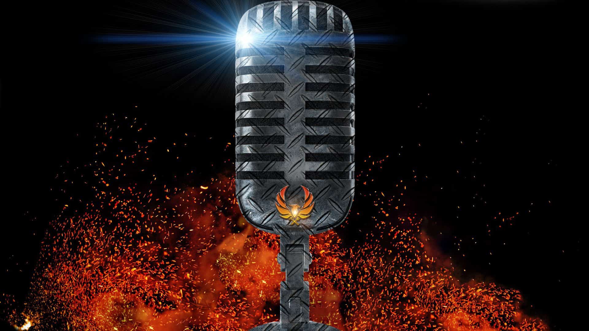 Podcast microphone image