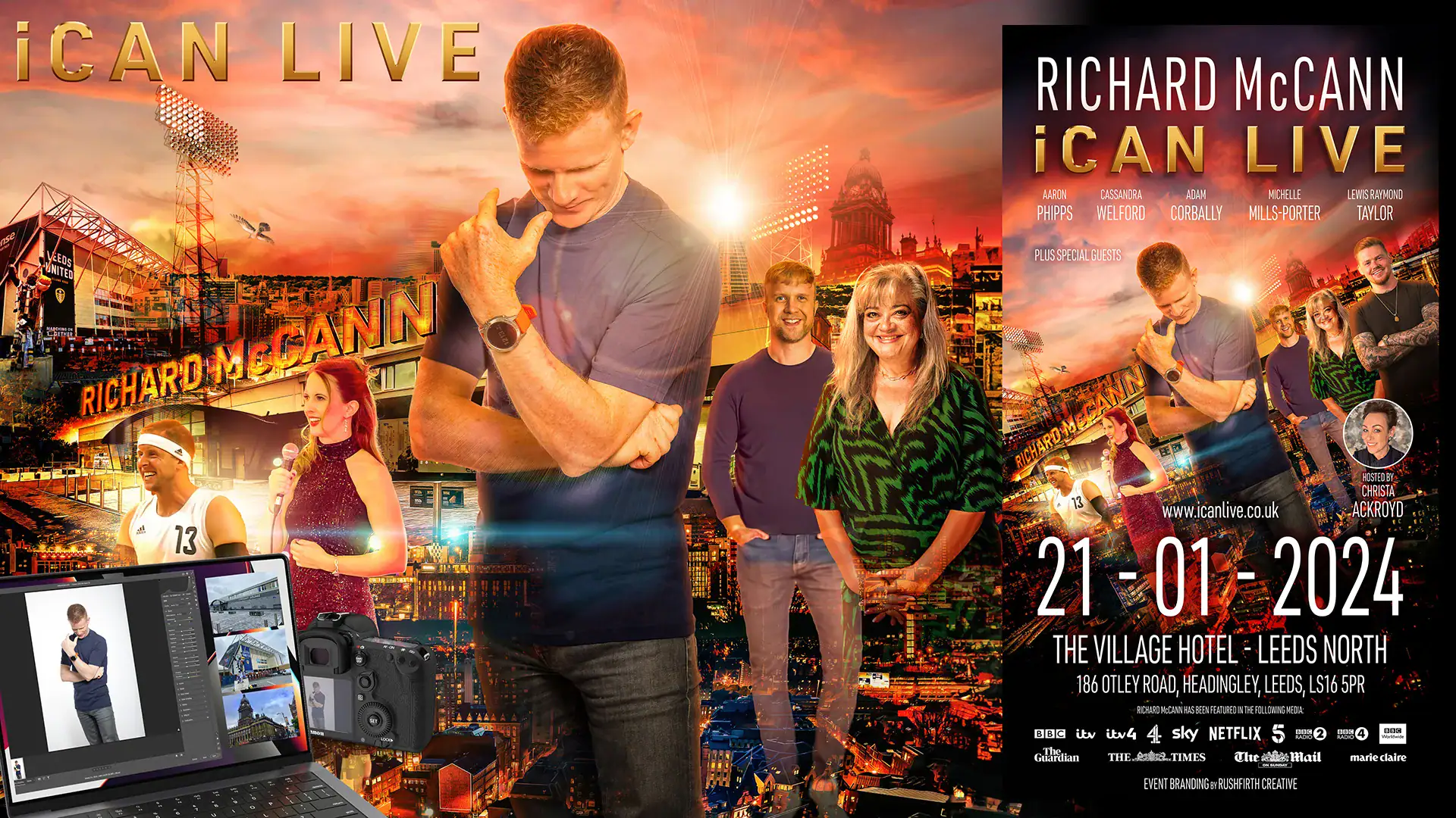 Personal branding and event campaign created for Richard McCann