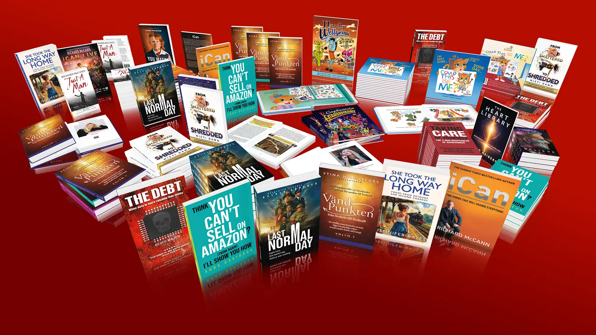Book and author branding portfolio by Rushfirth Creative